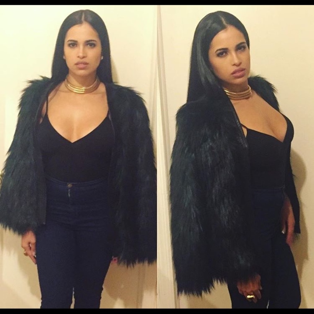 Balmain + HM special collection fur jacket